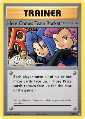 Immagine di Trainer Here Comes Team Rocket  113/108 Comune  pack fresh (EN)