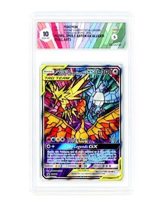 Immagine di Moltres Zapdos e Articuno GX  Promo SM210 Graad 10 GEM MT