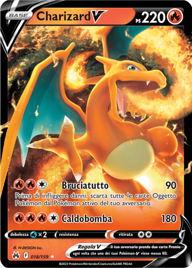 Immagine di Charizard  V 018/159 Near Mint (IT)