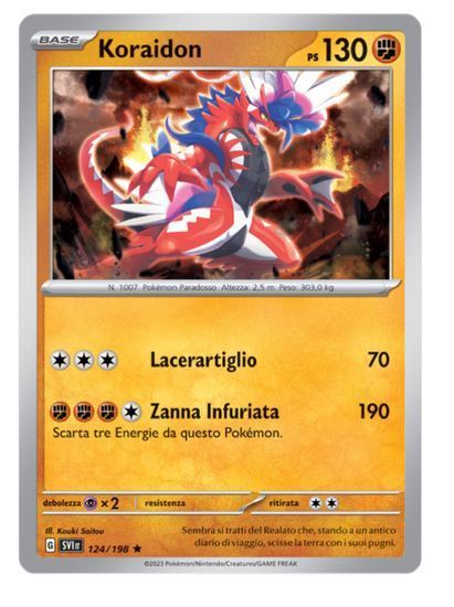 Immagine di Koraidon 124/198 Holo Near Mint Ita