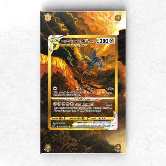 Immagine di Cornice Porta Carte Dialga Gold