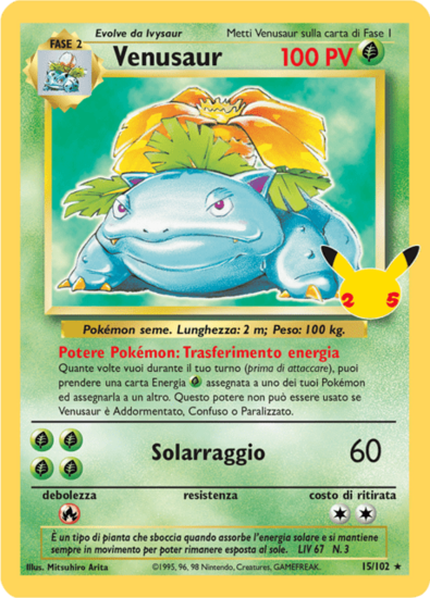 Immagine di Venusaur 15/102 Holo (IT) Near Mint