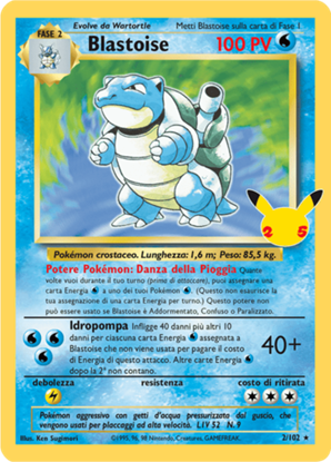 Immagine di Blastoise 2/102 Holo (IT) Near Mint