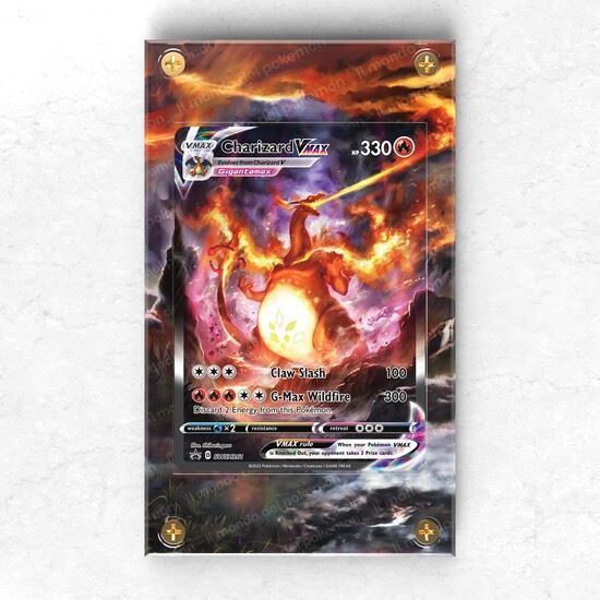 Immagine di Cornice Porta Carte Charizard Vmax alternative SWSH261