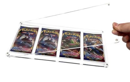 Immagine di Case Protettivo in Plexiglass magnetici per 4 Bustine Set Artwork Pokemon