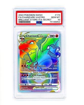 Immagine di Charizard V astro - Rara Segreta 174/172 PSA 10  IT GEM-MT