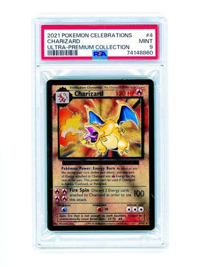 Immagine di Charizard 4/102 metal gold ultra premium collection PSA 9 IT MT