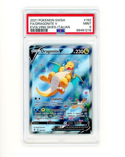 Immagine di Dragonite V 192/203 PSA 9 IT MT