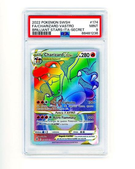 Immagine di Charizard V astro - Rara Segreta 174/172 PSA 9 IT MT