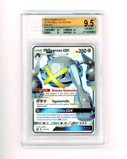 Immagine di Metagross GX (Full Art) 157a/145 BECKETT 9.5 GEM-MT -