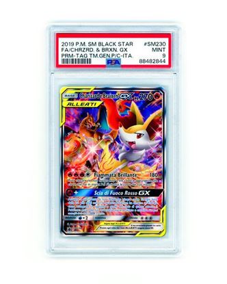 Immagine di Charizard e Braixen GX ALLEATI Promo SM230 PSA 9 MT