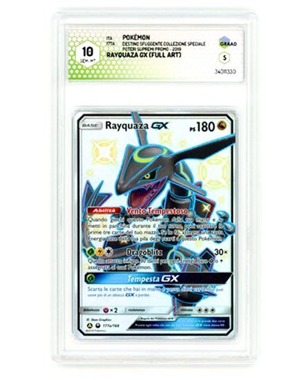 Immagine di Rayquaza GX (Full Art) 177a/168 GRAAD 10 GEM-MT