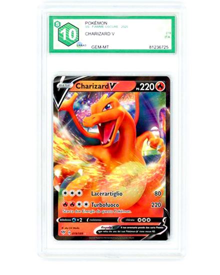 Immagine di Charizard V 019/189 GRAAD 10 GEM-MT