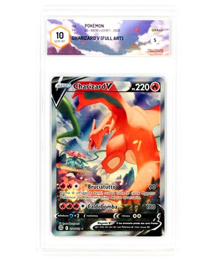 Immagine di Charizard V (Full Art) 154/172 GRAAD 10 GEM-MT