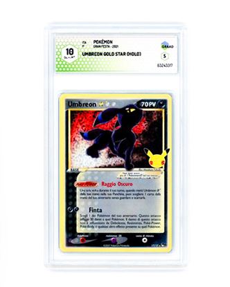 Immagine di Umbreon Gold Star 17/17 Holo  (IT) GRAAD 10 GEM-MT