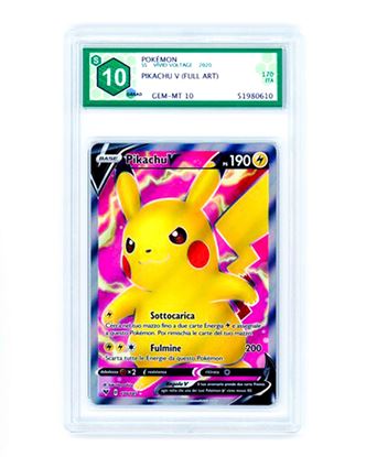 Immagine di Pikachu V (Full Art) 170/185 GRAAD 10 GEM-MT