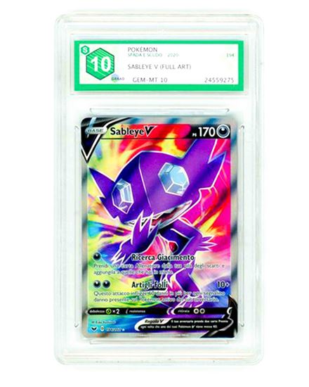 Immagine di Sableye V Full Art 194/202 GRAAD 10 GEM-MT