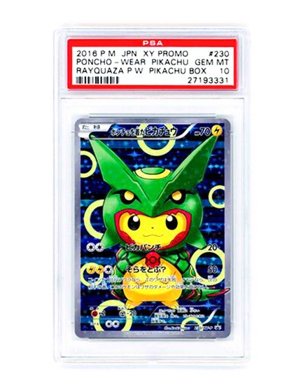 Immagine di Pikachu Poncho rayquaza Holo Promo 230/XY=P PSA 10