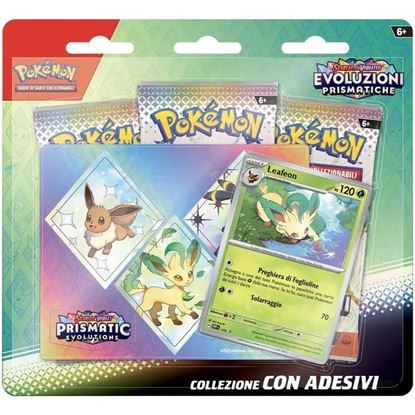 Immagine di Scarlatto & Violetto: Evoluzioni Prismatiche - Leafeon - Collezione con Adesivi (ITA)