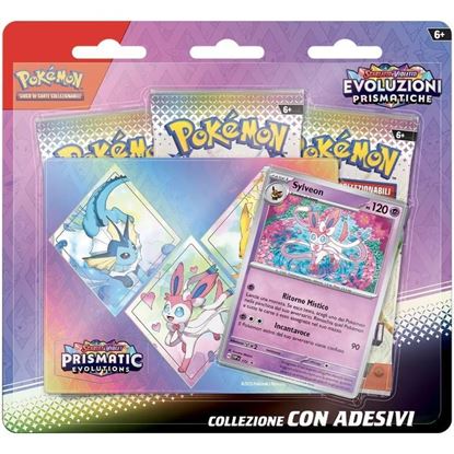 Immagine di Scarlatto & Violetto: Evoluzioni Prismatiche - Sylveon - Collezione con Adesivi (ITA)